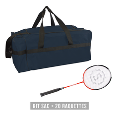 Kit raquettes badminton DISCOVERY 61 (1 sac + 20 raquettes)