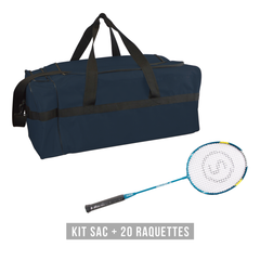 Kit raquettes badminton DISCOVERY 66 (1 sac + 20 raquettes)