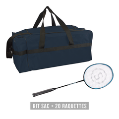Kit raquettes badminton EVOLUTION (1 sac + 20 raquettes)