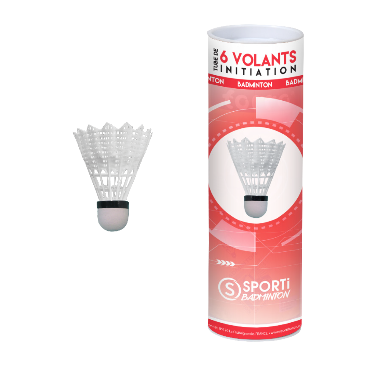 Tube de 6 volants embout mousse initiation