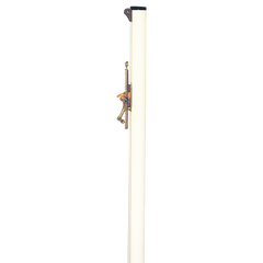 Poteaux de tennis rond aluminium sans fourreau