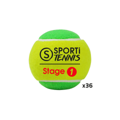 Sachet de 36 balles de tennis - stage 1