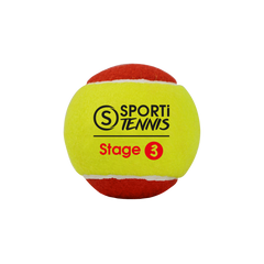 Sachet de 3 balles de tennis Stage 3