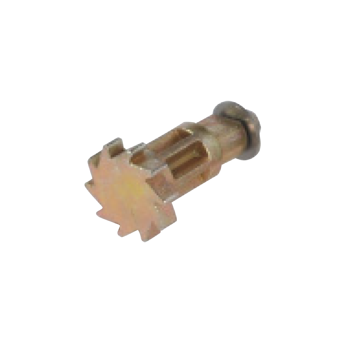 Axe avec vis de serrage pour treuil à crémaillère