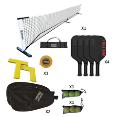 Kit complet Pickleball - Fibre de verre