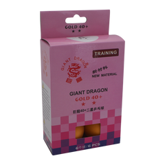 Boîte de 6 balles de tennis de table orange