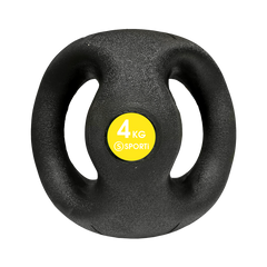 Médecine ball avec double poignées - 4kg