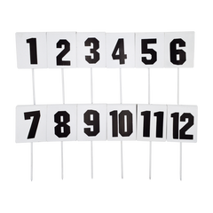 Lot de 12 fiches de marquage rectangulaires