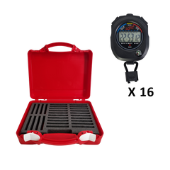 Kit 16 chronomètres SCO + mallette rigide