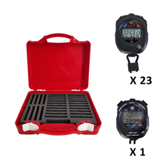 Kit 23 chronomètres SCO + 1 chronomètre C300 + mallette rigide