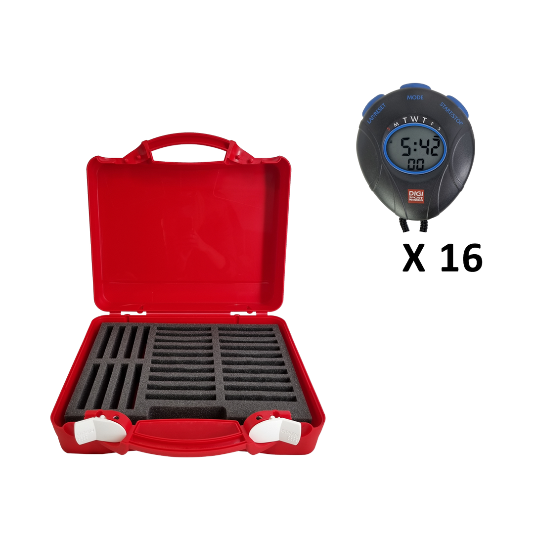 Kit 16 chronomètres DT1 + mallette rigide