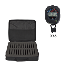 Kit 16 chronomètres SCO + mallette souple