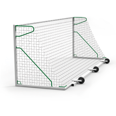 Jeu de 2 roues escamotables pour buts déjà lestés