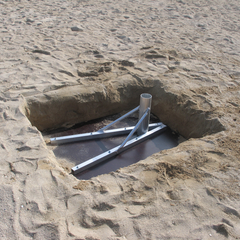 Supports de poteaux de beach volley