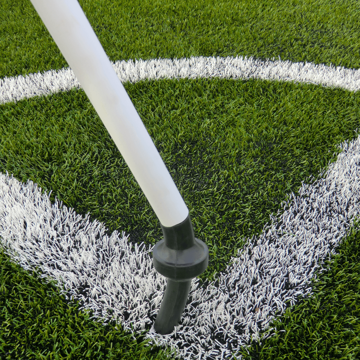 Poteau tube PVC blanc