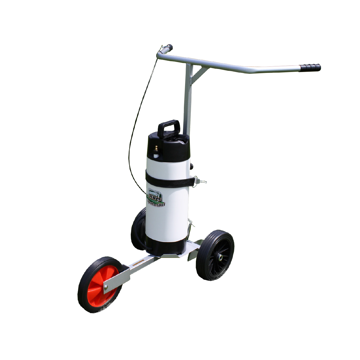 Brouette traçage peinture par pulvérisation