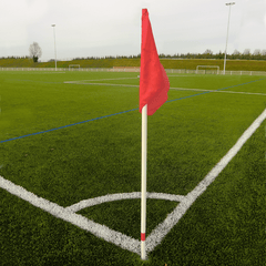 Jeu de 4 poteaux de corner flexibles avec 4 fanions