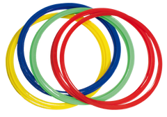 Lot de 12 cerceaux extra-plats assortis diamètre 450 mm