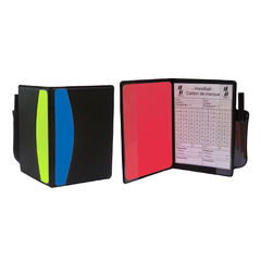 Set arbitrage handball et carnet de cartes d'arbitrage