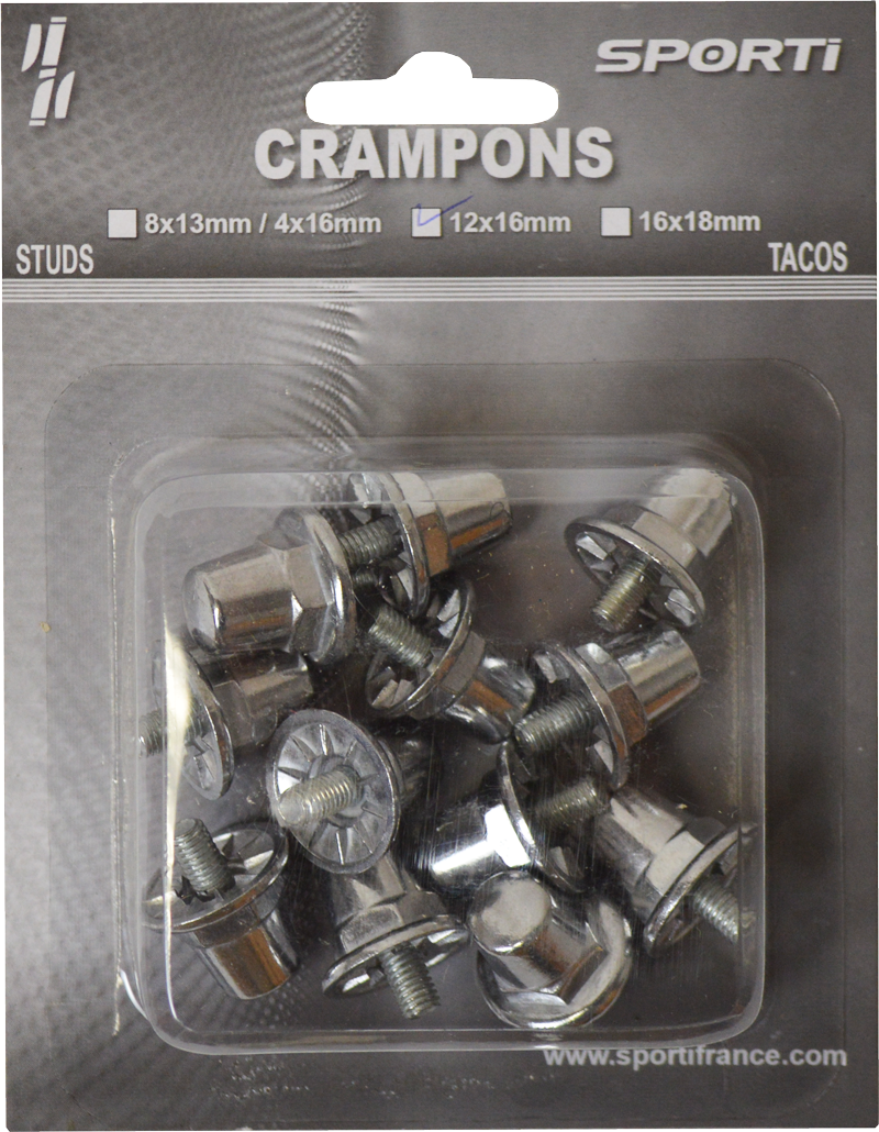Crampons cylindriques Alu (Sachet de 100 crampons alu / 16 mm)