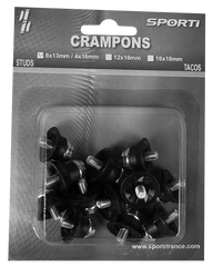 Crampons alu/nylon (Blister de 12 crampons / 8x13mm + 4x16mm)