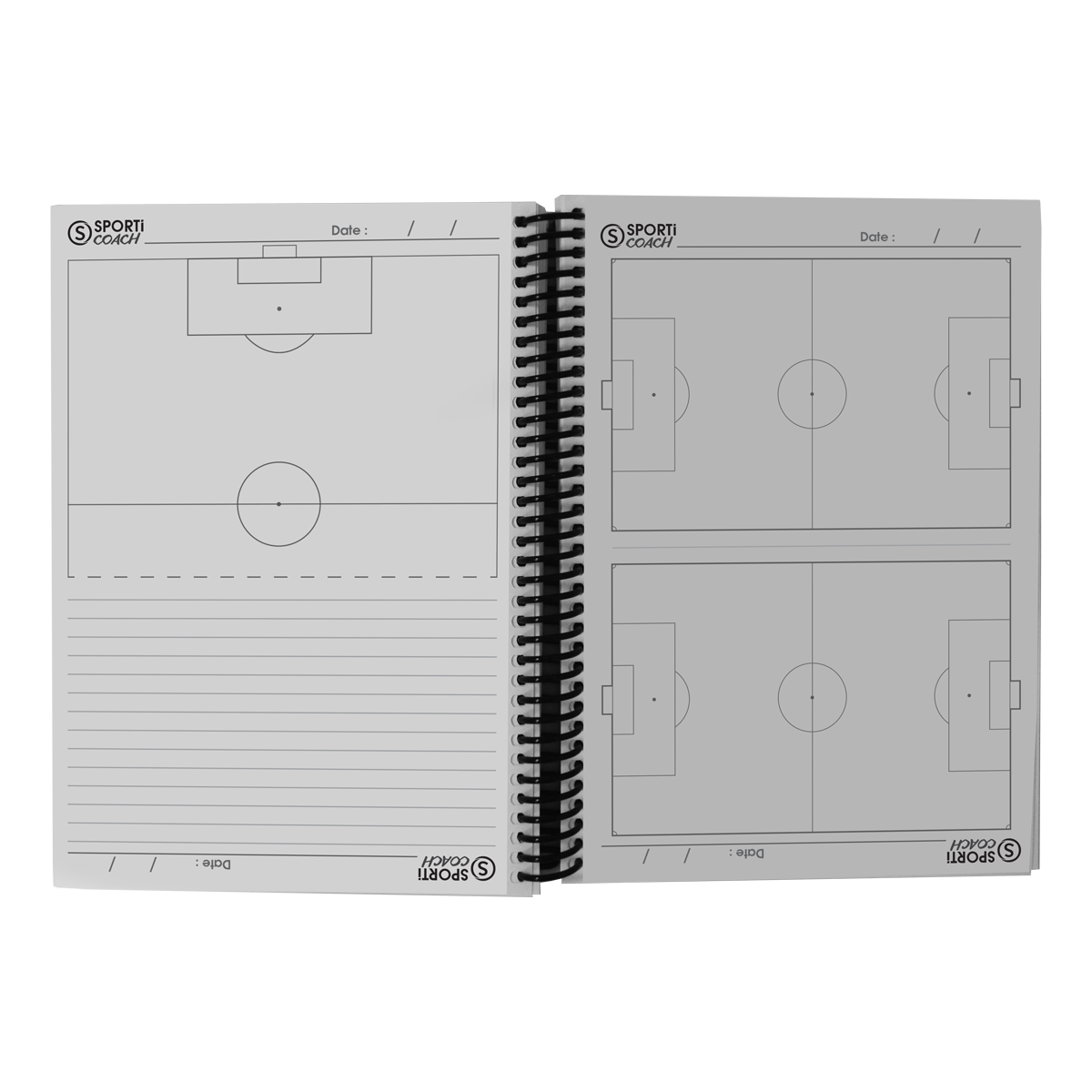 Carnet coach à spirales football A5