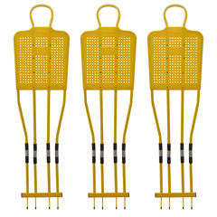 Kit 3 Mannequins 180cm Jaunes ref 063452