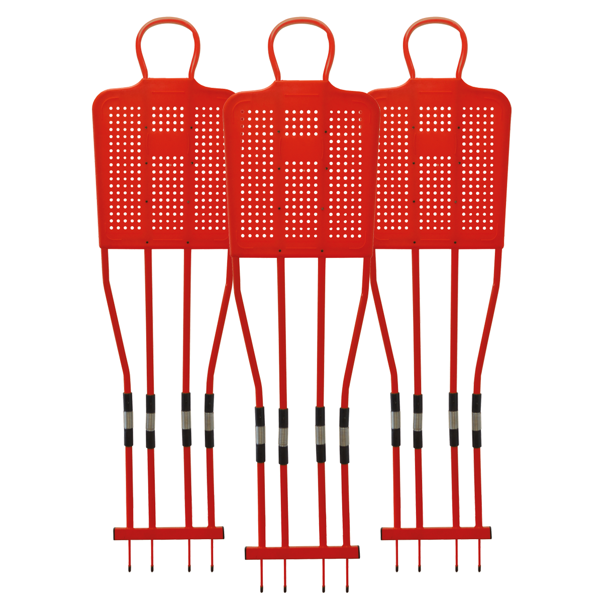 Kit 3 Mannequins 180cm rouge ref 063475