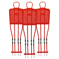 Kit 3 Mannequins 180cm rouge ref 063475