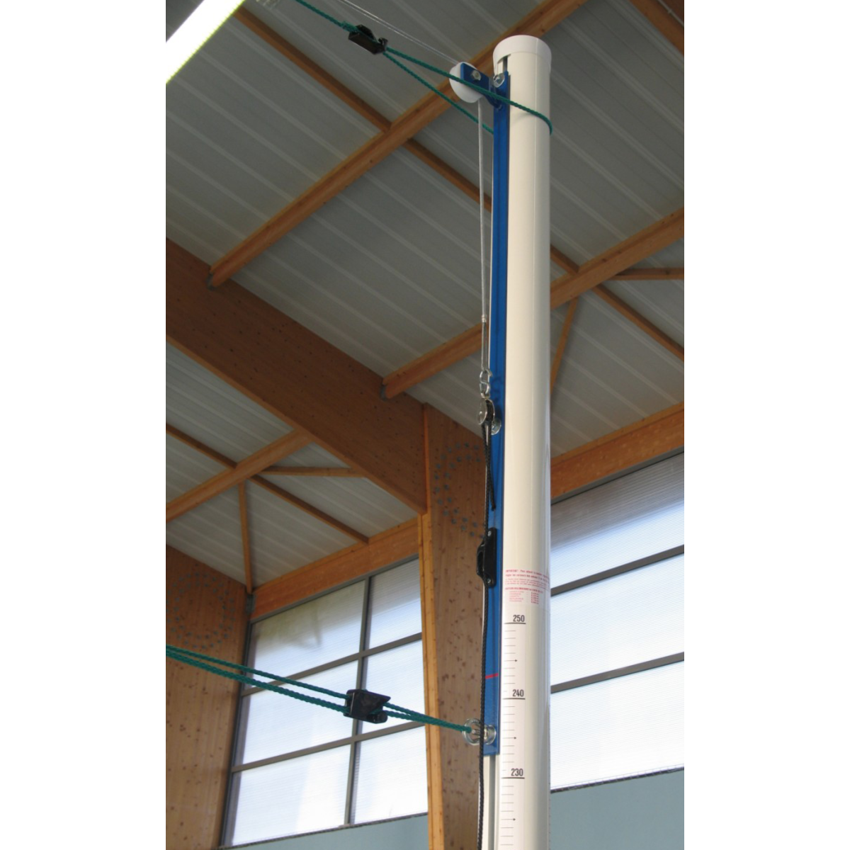 Poteaux de Volley Aluminium Scolaire (La paire) sans fourreaux