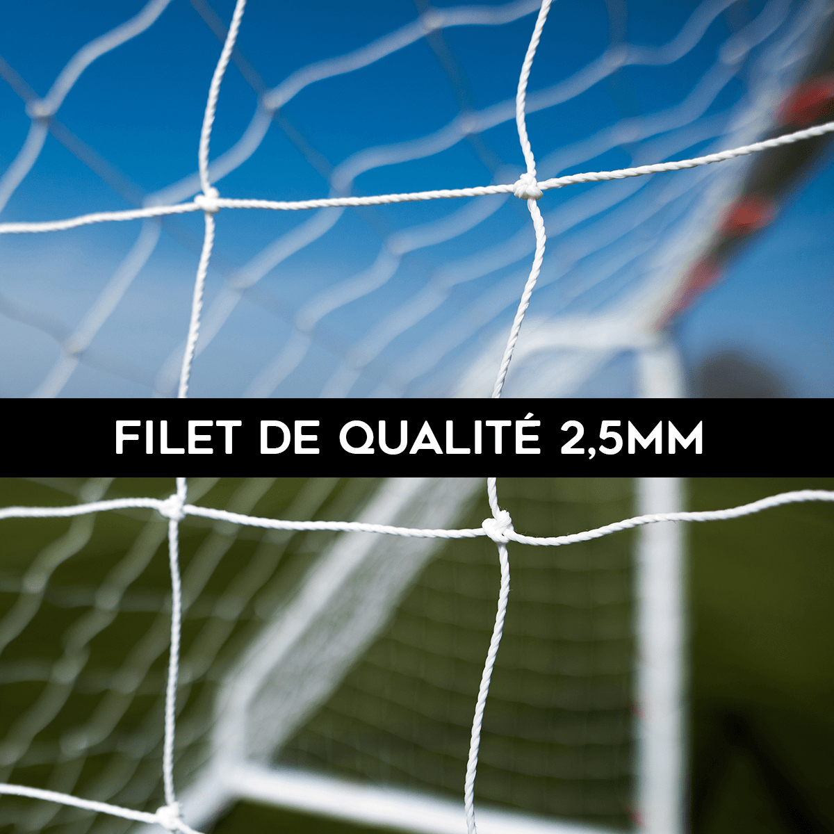 Filet de rechange pour but de foot PVC 064103.