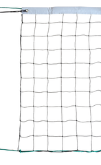 Filet volley entraînement 9.50x1M PE câblé 2mm simple maille 100 - cordeau (l'unité)