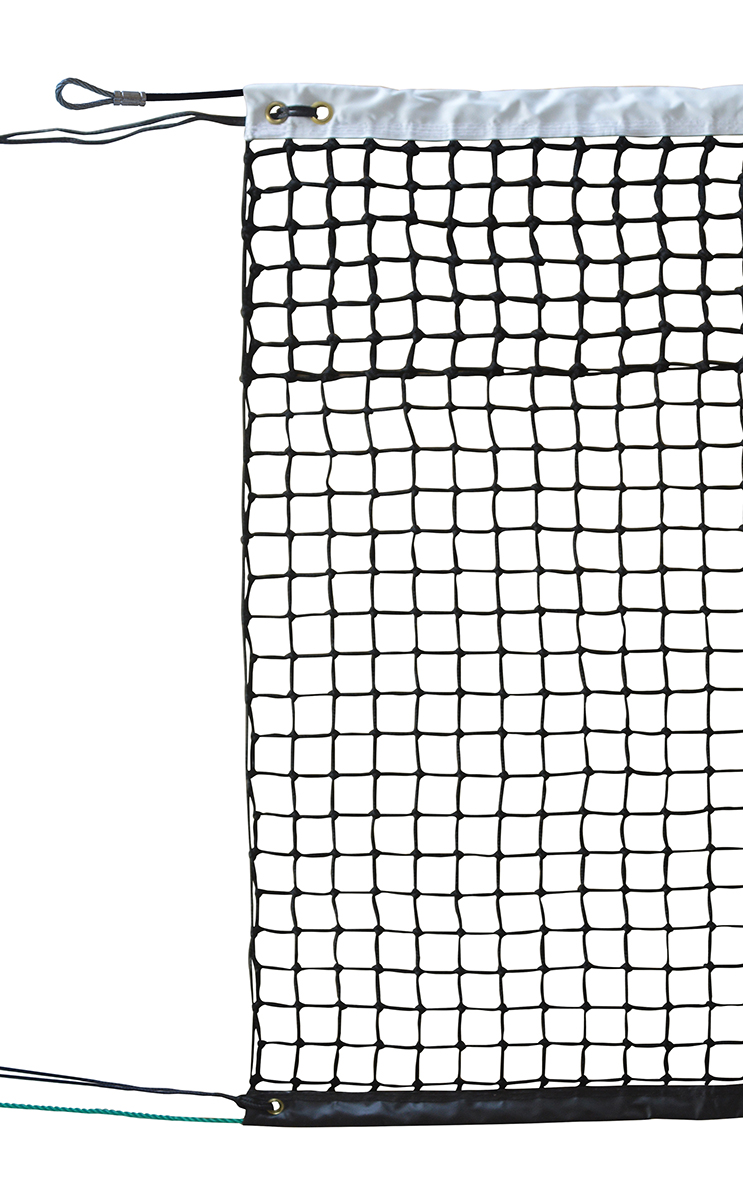 Filet tennis Roland Garros PE tressé 3mm maille 40 - doublé sur 7 rangs (l'unité)