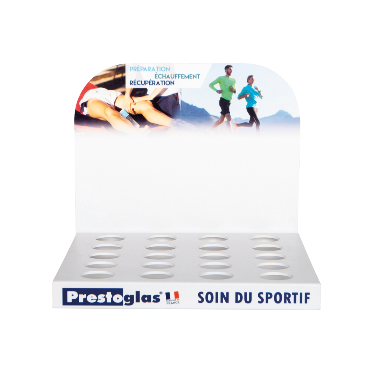 Présentoir pour crèmes et gels de massages