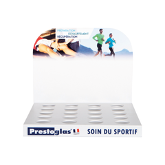 Présentoir pour crèmes et gels de massages