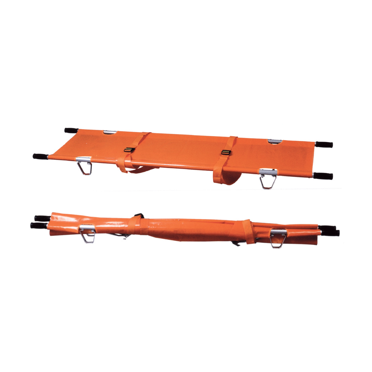 Brancard pliant en aluminium (En 2 dans le sens de la largeur)