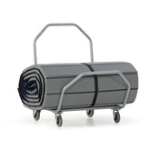 Chariot pour tapis tumbling avec arceau rabattable pratique