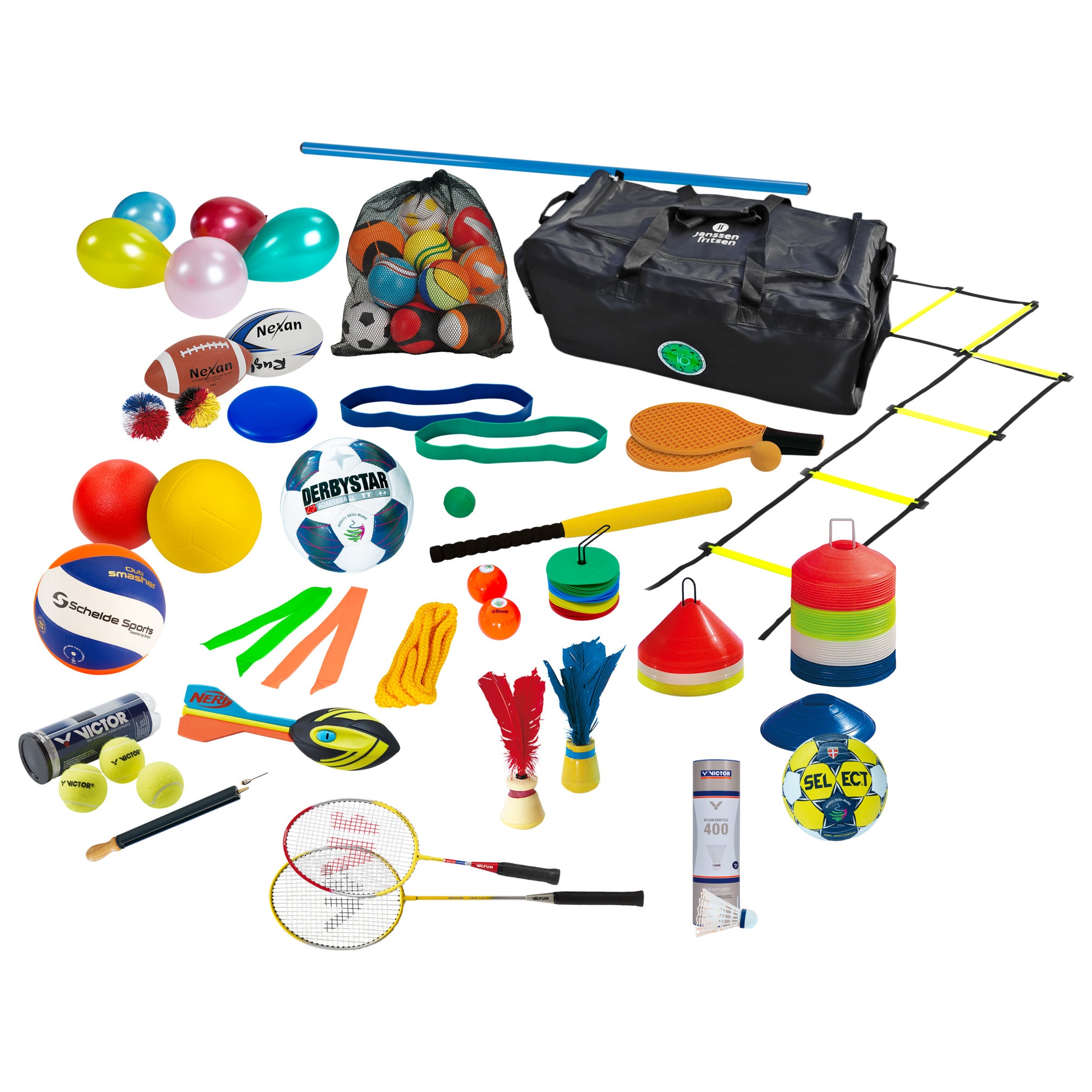 Sac d'équipement du Modèle d'habiletés athlétiques (ASM), rempli