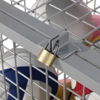 Chariot de rangement en métal pour ballons – structure grillagée