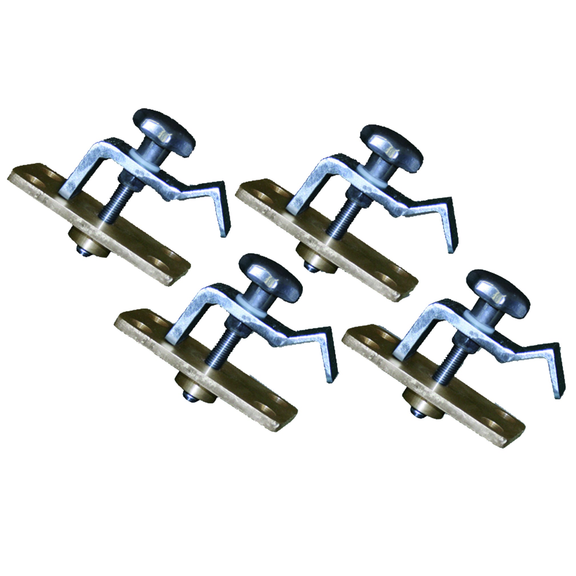 Kit de fixation au sol pour but de handball/football en salle. lot de 4