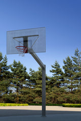 Projection Street Slammer 225 cm avec support. Anneau de basket extérieur