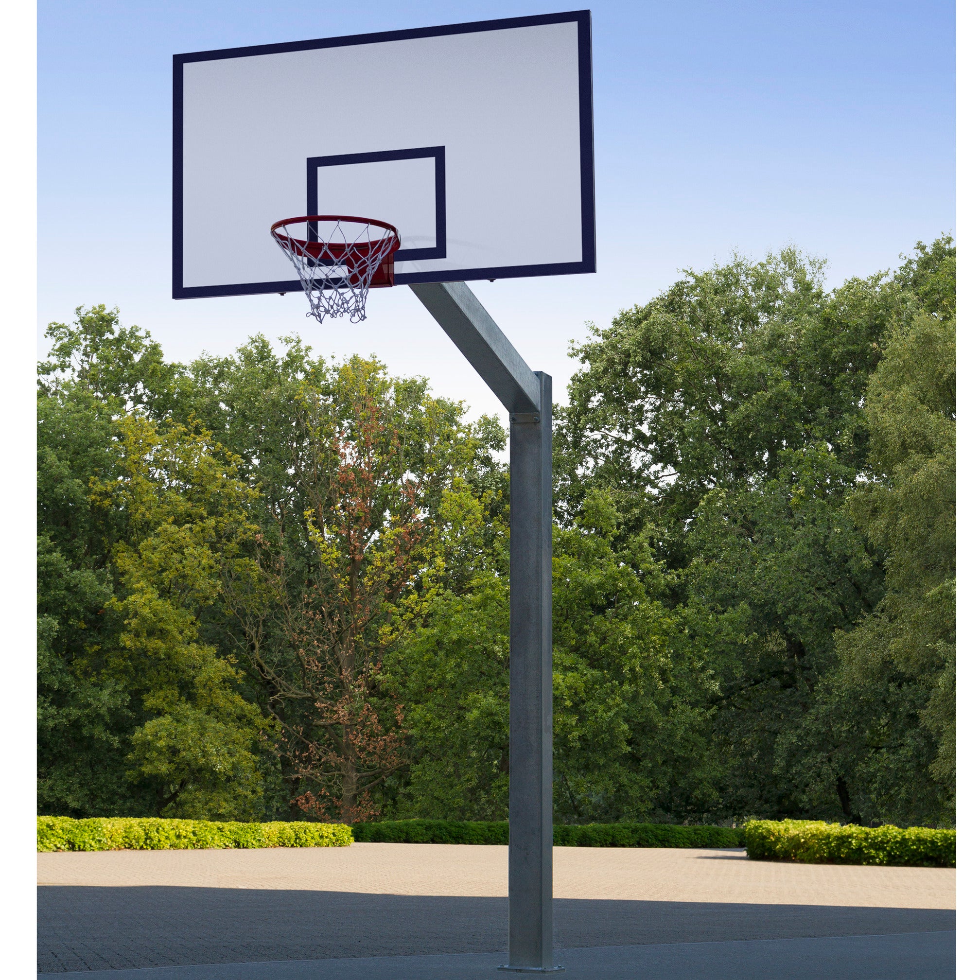 Projection School Slammer 165 cm avec support. Anneau de basket extérieur