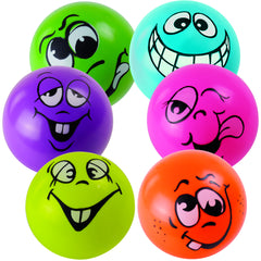 Jeu de balles visages rigolos, 6 balles