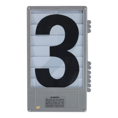 Cassette à numéros séparés, chiffres noir / rouge