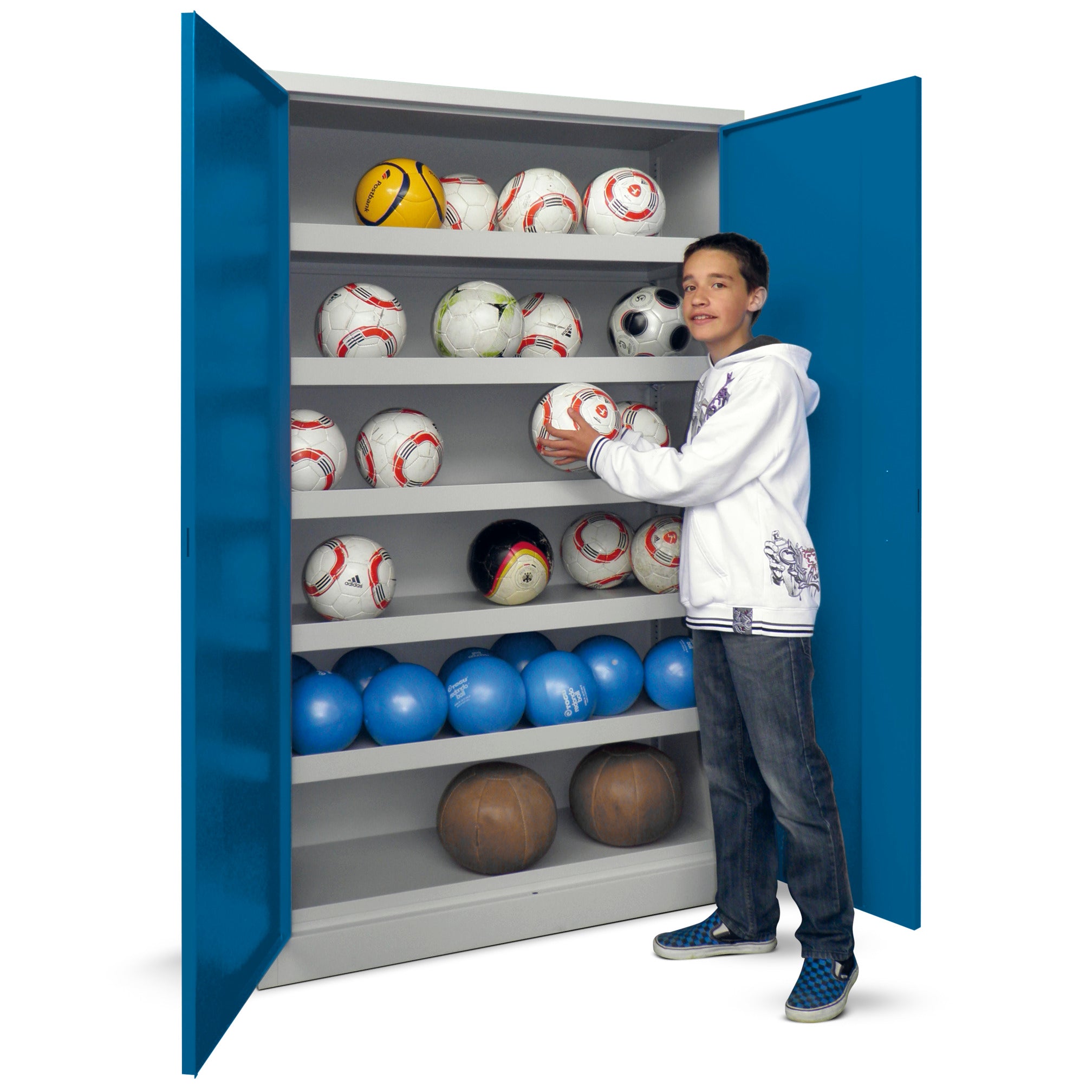 Armoire type 3 à portes battantes fermées, 120 cm