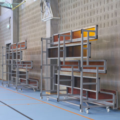 Tribune mobile inclinable – 3 rangées, env. 18 places