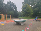 Table de ping-pong ronde en béton – robuste et conviviale