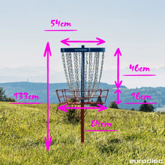 But de Disc Golf eurodisc® Double Layer Chain – 24 Chaînes