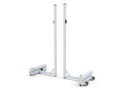 Poteaux mobiles d'entraînement de pickleball avec embase et contrepoids