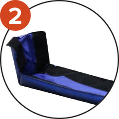 Protection en PVC avec fixation velcro pour panneau de basket – Épaisseur 40 à 55 mm